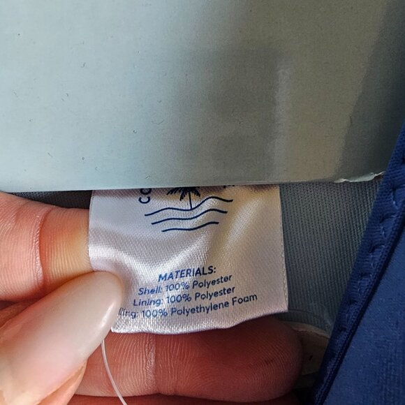 NWT Boys Coconut Grove Shark Float Vest with googles holds 40lbs 2-3yrs - Picture 10 of 14